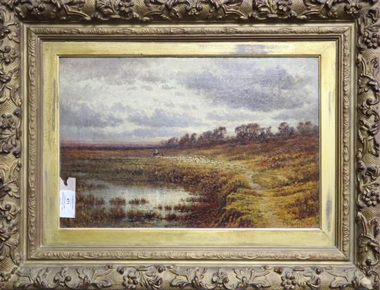 Charles Law Coppard (act. 1851-1890), oil on canvas, The Pond, Tunbridge Wells Common, signed and dated 89, 29.5 x 45cm